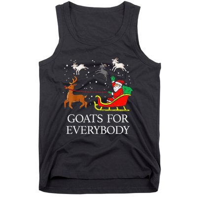 Spread Holiday Cheer with Hilarious Christmas Goats! Tank Top