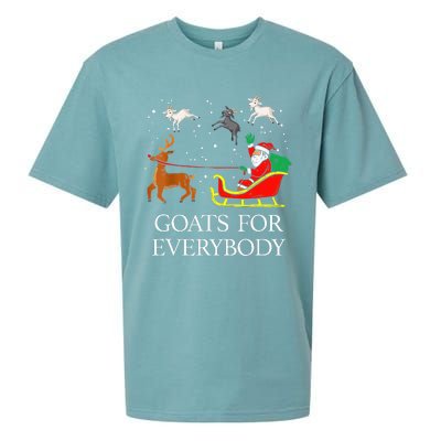 Spread Holiday Cheer with Hilarious Christmas Goats! Sueded Cloud Jersey T-Shirt