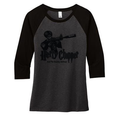 Snot Herry Chopper And The Deathly Hallows Women's Tri-Blend 3/4-Sleeve Raglan Shirt