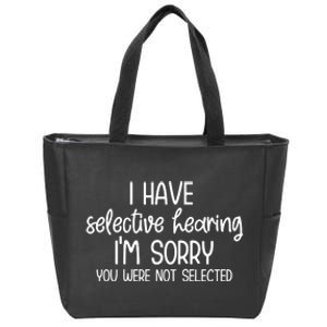 Selective Hearing Craft Happy SVG Zip Tote Bag