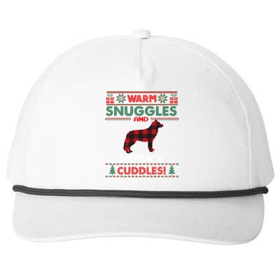 Siberian Husky Christmas Pajama Cool Gift Ugly Christmas Gift Snapback Five-Panel Rope Hat