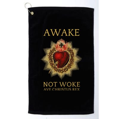 Roman Catholic Sacred Heart Conservative Gift Platinum Collection Golf Towel