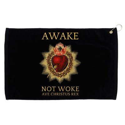 Roman Catholic Sacred Heart Conservative Gift Grommeted Golf Towel