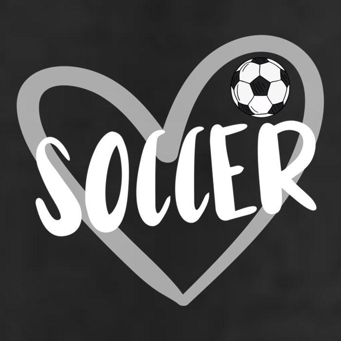 Soccer Heart Cool Gift 7 Panel Mesh Trucker Snapback Hat