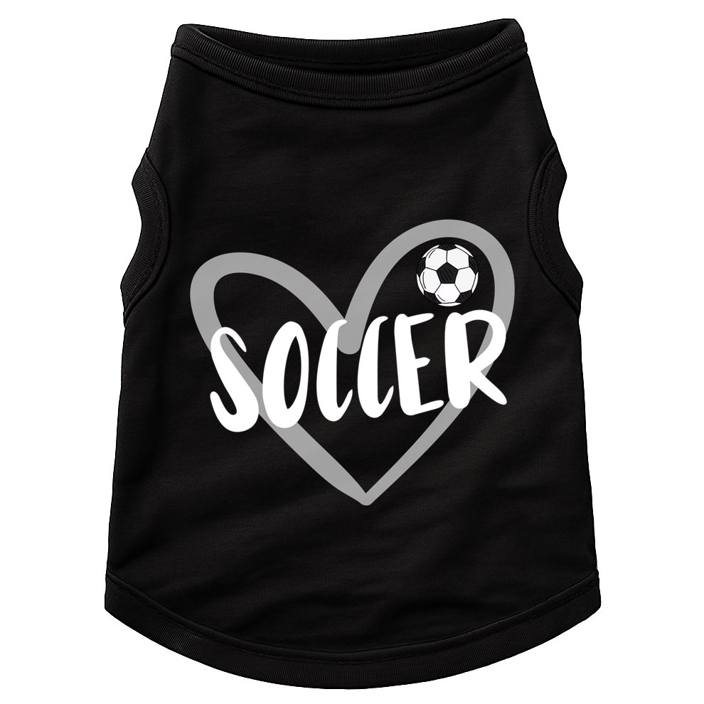 Soccer Heart Cool Gift Doggie Tank