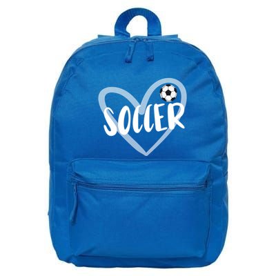 Soccer Heart Cool Gift 16 in Basic Backpack