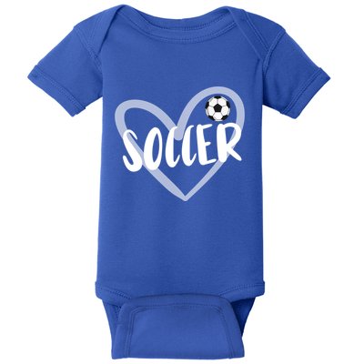 Soccer Heart Cool Gift Baby Bodysuit