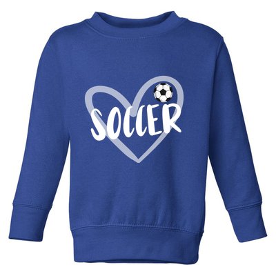 Soccer Heart Cool Gift Toddler Sweatshirt