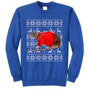 Santa Hat Christmas Lights Rat Ugly Xmas Sweater Gift Sweatshirt