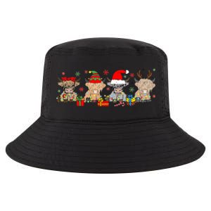 Scottish Highland Cow Christmas Tree Funny Cow Lover Xmas Cool Comfort Performance Bucket Hat