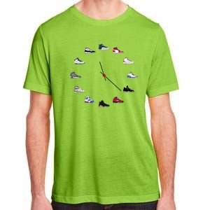 Sneaker Head Clock Adult ChromaSoft Performance T-Shirt