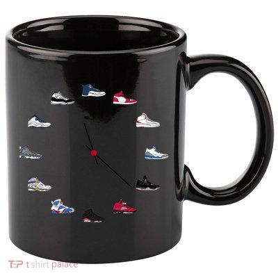 Sneaker Head Clock 11oz C Handle Ceramic Mug