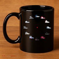 Sneaker Head Clock 11oz C Handle Ceramic Mug