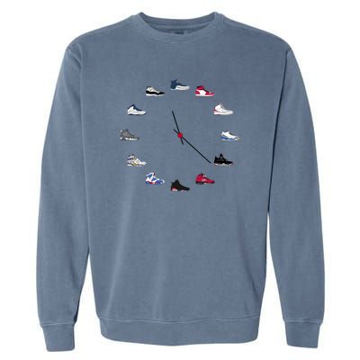 Sneaker Head Clock Garment-Dyed Sweatshirt