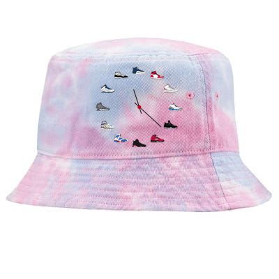 Sneaker Head Clock Tie-Dyed Bucket Hat