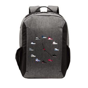 Sneaker Head Clock Vector Backpack