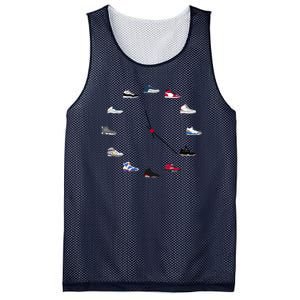 Sneaker Head Clock Mesh Reversible Basketball Jersey Tank