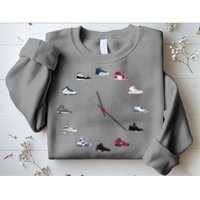 Sneaker Head Clock Sweatshirt