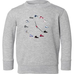 Sneaker Head Clock Toddler Sweatshirt