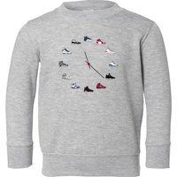 Sneaker Head Clock Toddler Sweatshirt