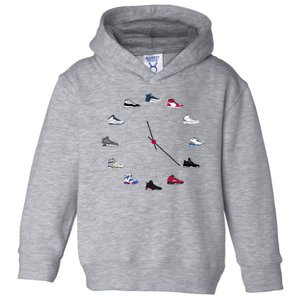 Sneaker Head Clock Toddler Hoodie