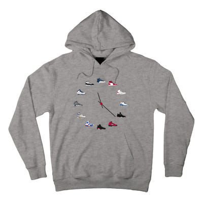 Sneaker Head Clock Tall Hoodie