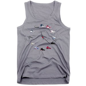 Sneaker Head Clock Tank Top