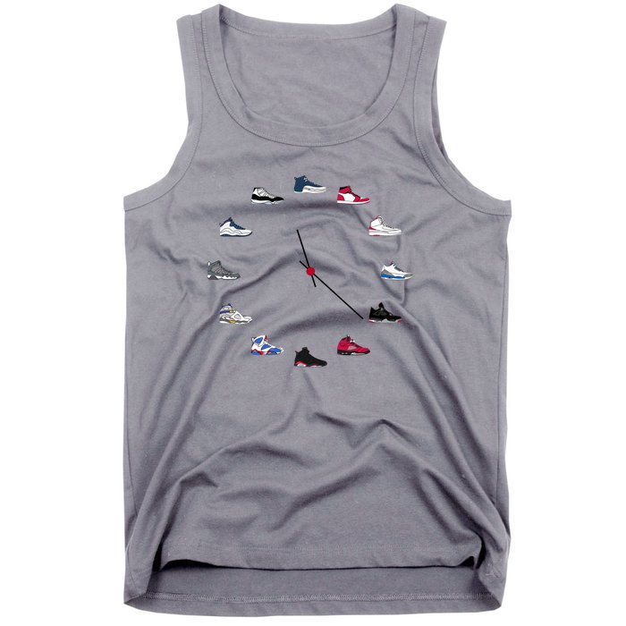 Sneaker Head Clock Tank Top