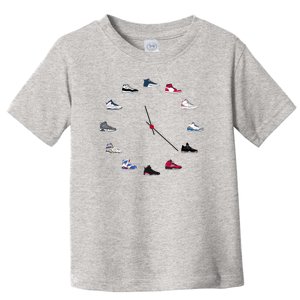 Sneaker Head Clock Toddler T-Shirt