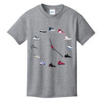 Sneaker Head Clock Kids T-Shirt