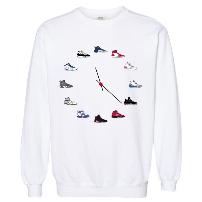 Sneaker Head Clock Garment-Dyed Sweatshirt