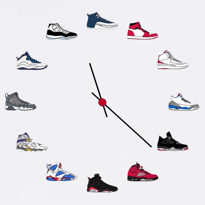 Sneaker Head Clock Garment-Dyed Sweatshirt