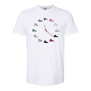 Sneaker Head Clock Softstyle CVC T-Shirt