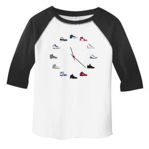 Sneaker Head Clock Toddler Fine Jersey T-Shirt