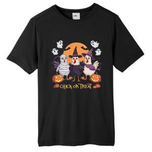 Spooky Halloween Chicken Pumpkin Farm Chick Or Treat Tall Fusion ChromaSoft Performance T-Shirt