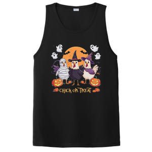 Spooky Halloween Chicken Pumpkin Farm Chick Or Treat PosiCharge Competitor Tank