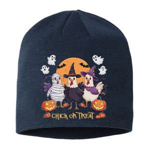 Spooky Halloween Chicken Pumpkin Farm Chick Or Treat Sustainable Beanie