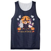 Spooky Halloween Chicken Pumpkin Farm Chick Or Treat Mesh Reversible Basketball Jersey Tank