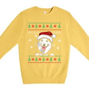 Siberian Husky Christmas Ugly Sweater Funny Dog Lover Great Gift Premium Crewneck Sweatshirt