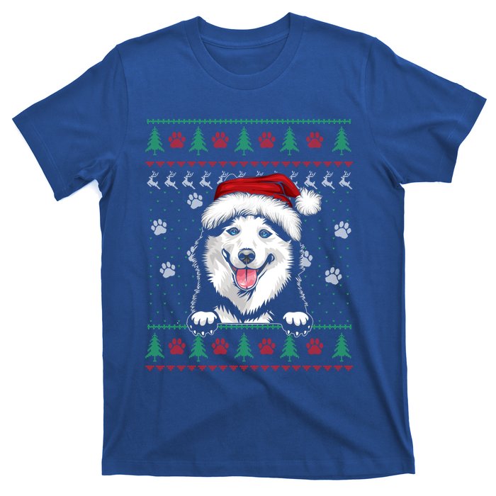 Siberian Husky Christmas Ugly Sweater Funny Dog Lover Great Gift T-Shirt