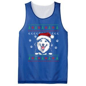 Siberian Husky Christmas Ugly Sweater Funny Dog Lover Great Gift Mesh Reversible Basketball Jersey Tank