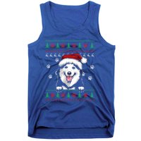 Siberian Husky Christmas Ugly Sweater Funny Dog Lover Great Gift Tank Top