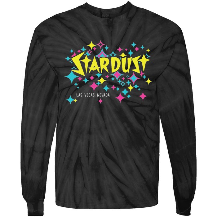 Stardust Hotel Casino Vintage Sign Retro Las Vegas Tie-Dye Long Sleeve Shirt