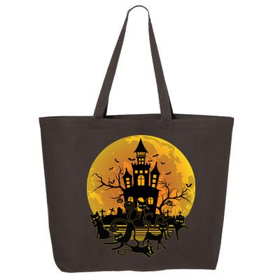 Spooky Halloween Castle Black Cats 25L Jumbo Tote