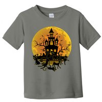 Spooky Halloween Castle Black Cats Toddler T-Shirt