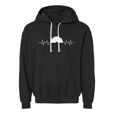 Saw Heartbeat Carpenter Woodworker Carpentry Funny Gift Garment-Dyed Fleece Hoodie