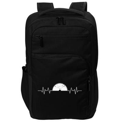 Saw Heartbeat Carpenter Woodworker Carpentry Funny Gift Impact Tech Backpack