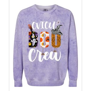 Spooky Halloween Crew for CVICU Nurses Colorblast Crewneck Sweatshirt