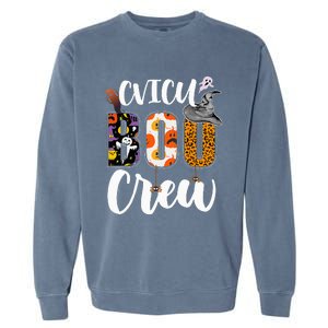 Spooky Halloween Crew for CVICU Nurses Garment-Dyed Sweatshirt