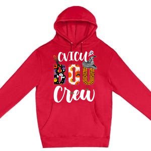 Spooky Halloween Crew for CVICU Nurses Premium Pullover Hoodie